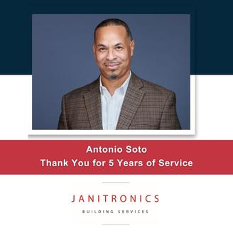 Janitronics Building Services Congratulates Antonio Soto