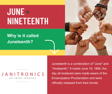Janitronics Building Services Recognizes Juneteenth