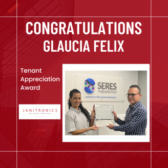 Janitronics Building Services Congratulates Glaucia Felix