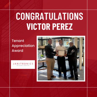 Janitronics Building Services Congratulates Victor Perez o