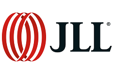 Red and black JLL logo